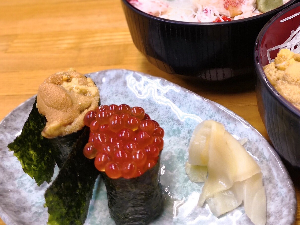 寿司一貫から注文できる二条市場の近藤昇商店