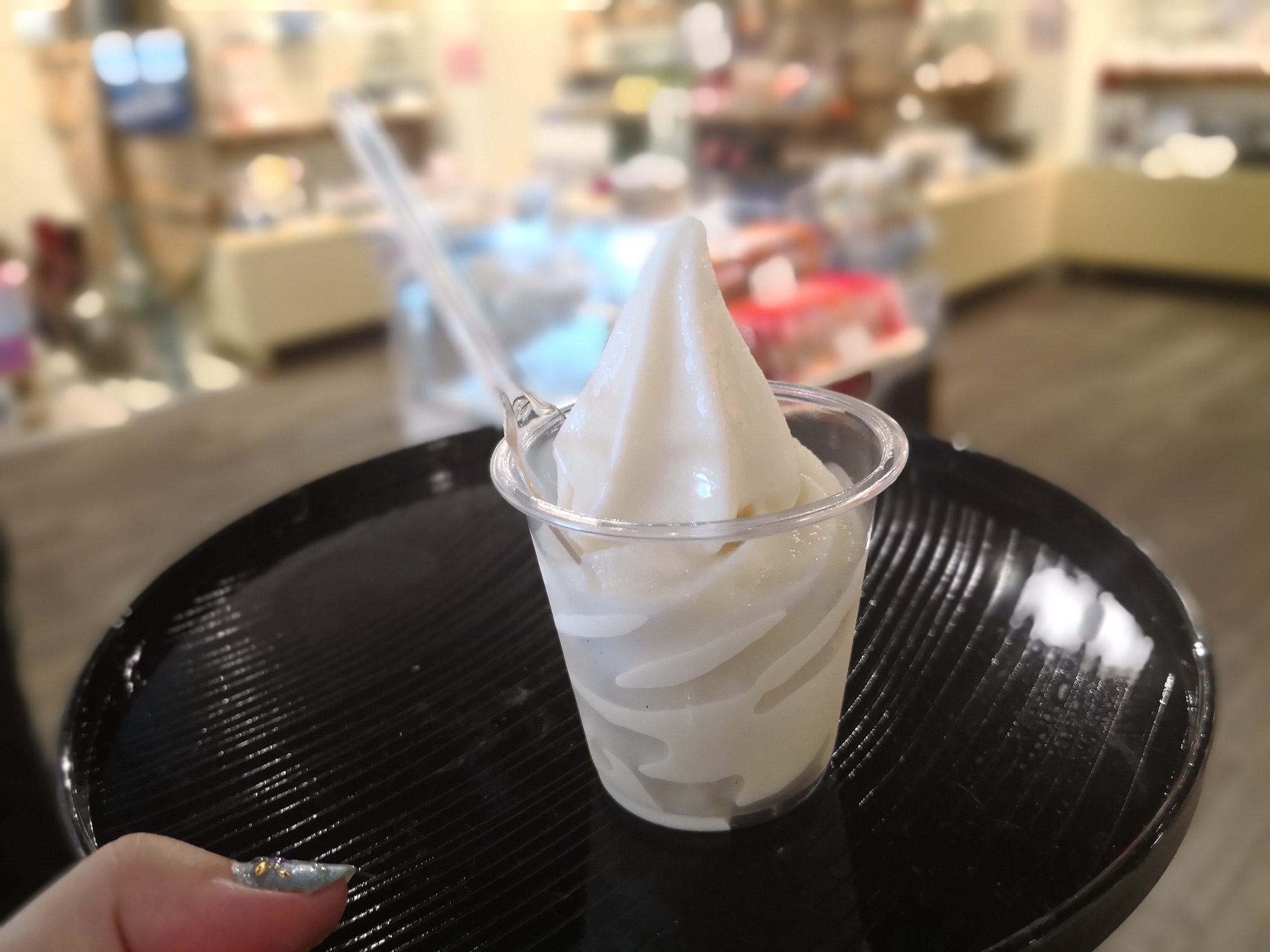 おすすめの呉グルメ　呉スイーツ　千福の甘酒ソフトクリーム