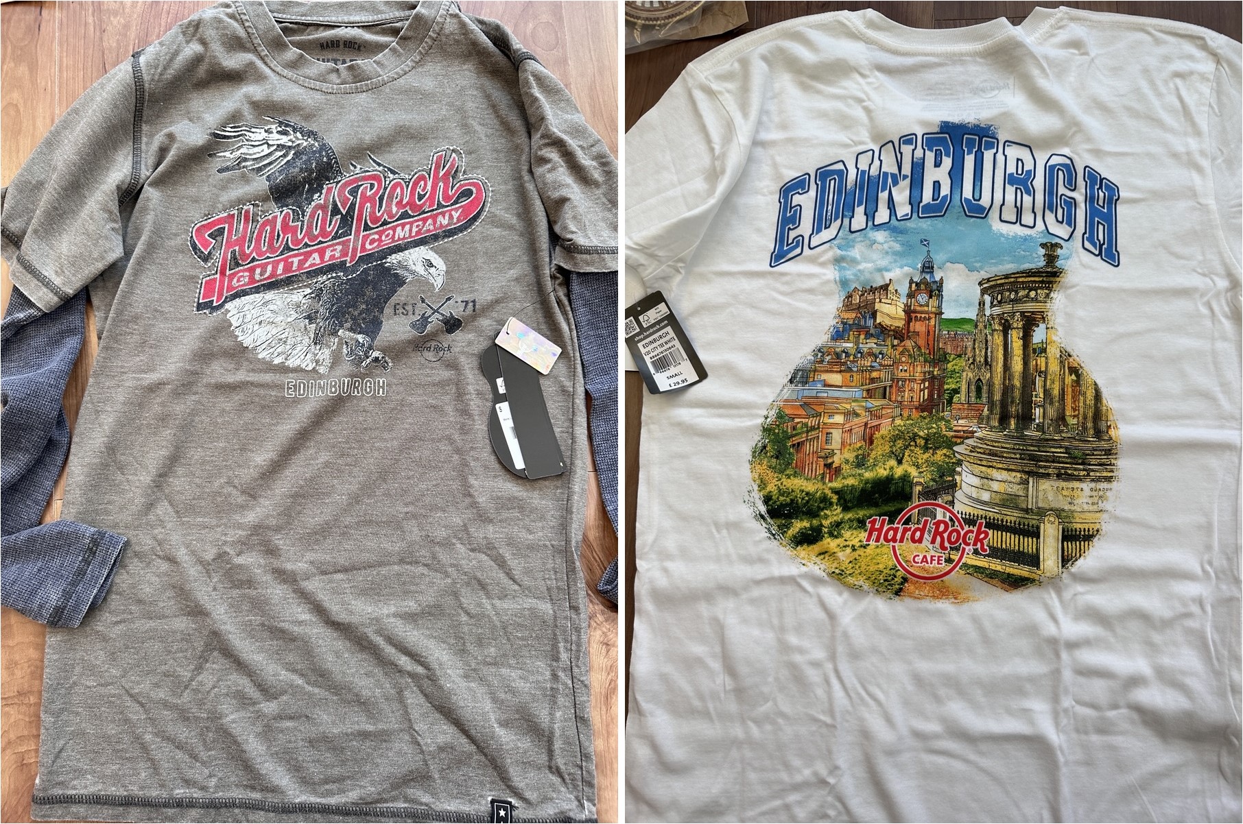 ハードロックカフェ　エディンバラ　Tシャツ